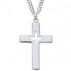Men's Cut-Out Holy Spirit Cross Necklace