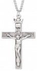 Men's Textured Crucifix with Crown Top