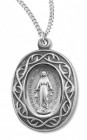 Miraculous Medal with Crown of Thorns Border