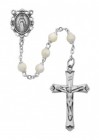 Mother of Pearl Rosary with Miraculous Center