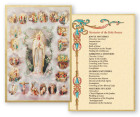 Mystery of the Rosary Prayer 4x6 Mosaic Plaque