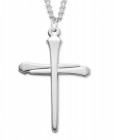 Nail Cross Pendant Sterling Silver