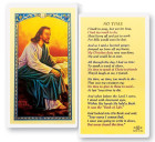 No Time Christ By The Sea Laminated Prayer Card