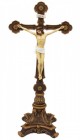Ornate Standing Crucifix - Hand Painted 13 inch