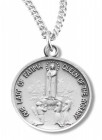 Our Lady Fatima Queen of the Rosary Medal Sterling Silver