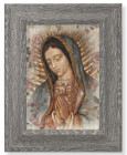 Our Lady of Guadalupe 7x9 Gray Oak Frame