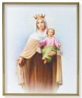 Our Lady of Mt. Carmel 8x10 Gold Trim Plaque
