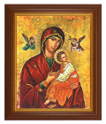 Our Lady of Passion 8x10 Textured Artboard Dark Walnut Frame