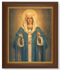 Our Lady of the Rosary by Chambers 8x10 Textured Artboard Dark Walnut Frame