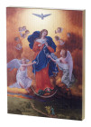 Our Lady Undoer of Knots Embossed Wood Plaque