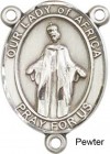 Our Lady of Africa Rosary Centerpiece Sterling Silver or Pewter