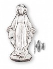 Our Lady of Grace Figure Lapel Pin Sterling Silver