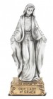 Our Lady of Grace Pewter Statue 4 Inch