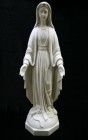 Our Lady of Grace Statue White Marble Composite - 32 inch