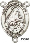 Our Lady of Grapes Rosary Centerpiece Sterling Silver or Pewter