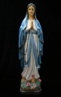Our Lady of Lourdes Statue Hand Painted Marble Composite - 24.5 inch