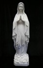 Our Lady of Lourdes Statue White Marble Composite - 39 inch