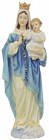 Our Lady of the Rosary Statue, Hand Painted - 11 inch