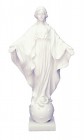 Our Lady of the Smiles White Statue - 9 Inches
