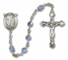 St. James the Greater  Sterling Silver Heirloom Rosary Fancy Crucifix