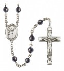 Men's St. Aidan of Lindesfarne Silver Plated Rosary