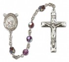 St. Louis Marie de Montfort Sterling Silver Heirloom Rosary Squared Crucifix