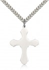Budded Thick Cross Necklace