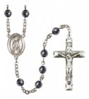 Men's St. Ronan Silver Plated Rosary
