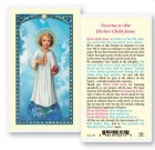 Novena To The Divine Child Laminated Prayer Card