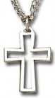 Open Cross Pendant with Chain