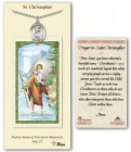 St. Christopher Medal in Pewter with Prayer Card