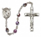 St. Kilian Sterling Silver Heirloom Rosary Squared Crucifix