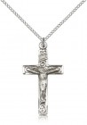 Women's Scroll Design Crucifix Necklace