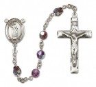 St. Stephen the Martyr Sterling Silver Heirloom Rosary Squared Crucifix