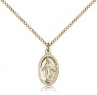Women's Small Classic Oval Miraculous Medal Necklace