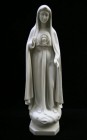 Our Lady of Fatima Statue White Marble Composite - 18.75 inch