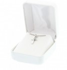 Girl's Sterling Sliver Cross Pendant with 16"
