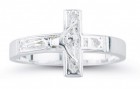 Women's Crucifix Ring Sterling Silver