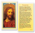Footprints Head of Christ Laminated Prayer Cards 25 Pack