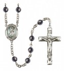 Men's St. Christopher Silver Plated Rosary
