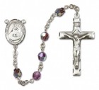 St. Rose Philippine Sterling Silver Heirloom Rosary Squared Crucifix