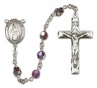 St. Hildegard Von Bingen Sterling Silver Heirloom Rosary Squared Crucifix