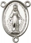 Simple Miraculous Medal Rosary Centerpiece