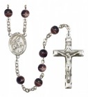 Men's St. Margaret of Scotland Silver Plated Rosary