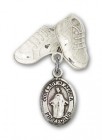 Baby Badge with Our Lady of Africa Charm and Baby Boots Pin