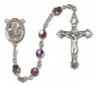 Lord Is My Shepherd Sterling Silver Heirloom Rosary Fancy Crucifix