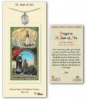 St. Joan of Arc Medal in Pewter with Prayer Card