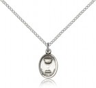 Oval Chalice First Communion Pendant