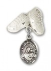 Baby Badge with Our Lady of Good Counsel Charm and Baby Boots Pin