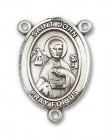 St. John the Apostle Rosary Centerpiece Sterling Silver or Pewter